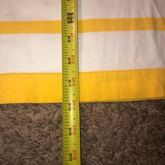 Vintage 80s 90s Nautica Polo Row Crew Preppy Yellow Work School Ivy League Shirt - Picture 7 of 13